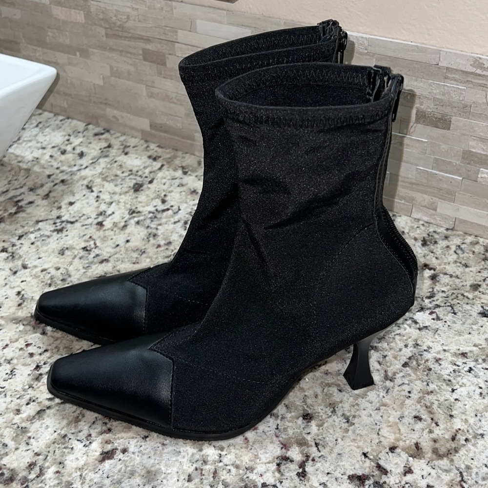 ZAFUL Forever Young snip toe heeled ankle boots